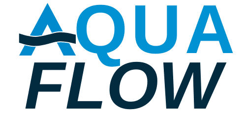 Logo of an aquatic fitness class called Aqua Flow