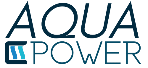 Logo of an aquatic fitness class called Aqua Power