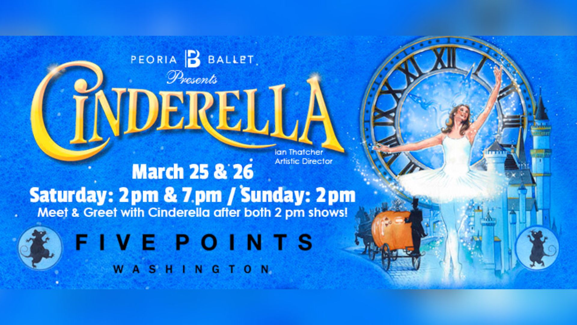 Peoria Ballet Cinderella Event Poster