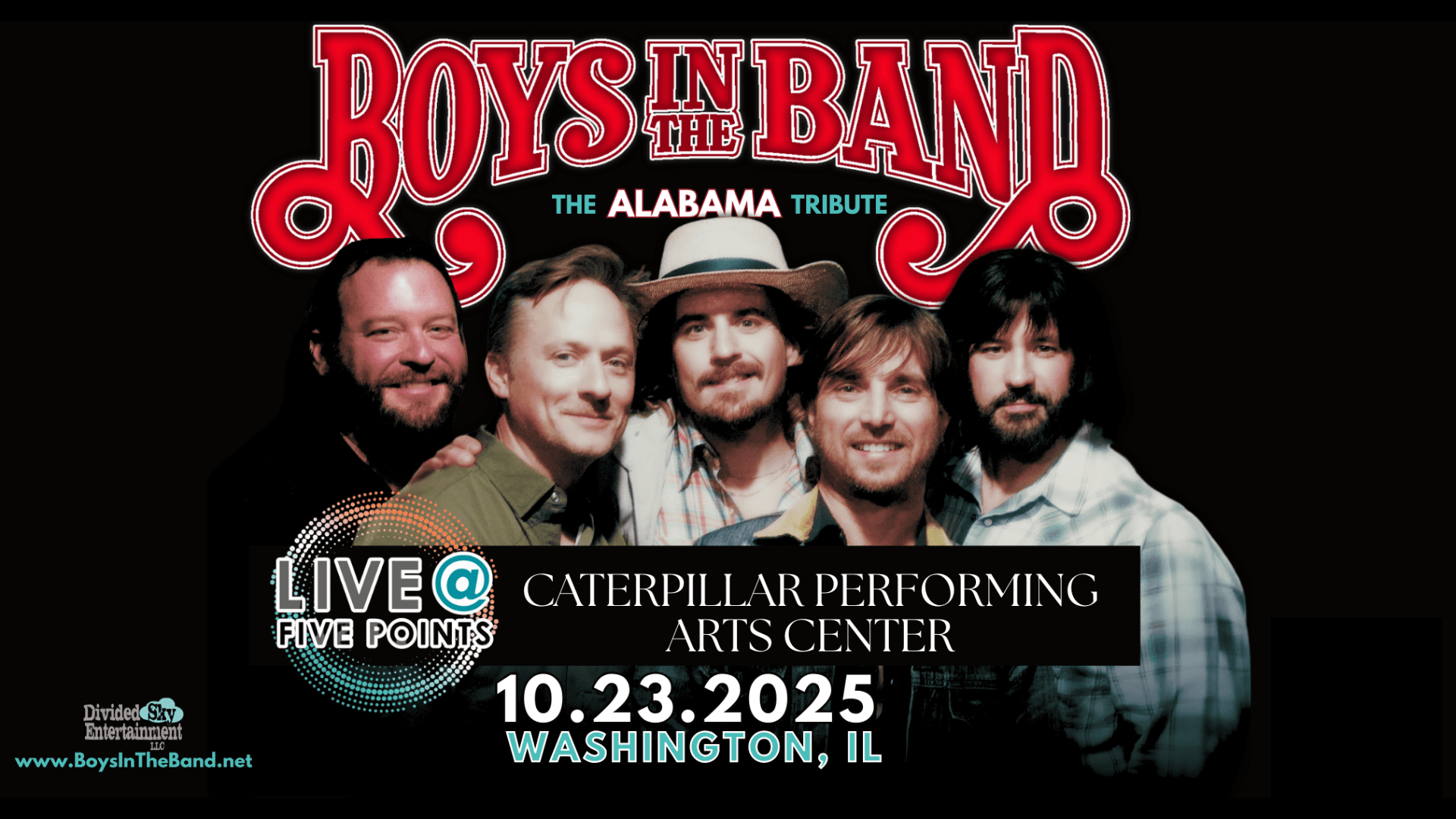 Boys in the Band concert poster, Washington, IL.